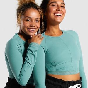Gymshark x Whitney long sleeve cropped top